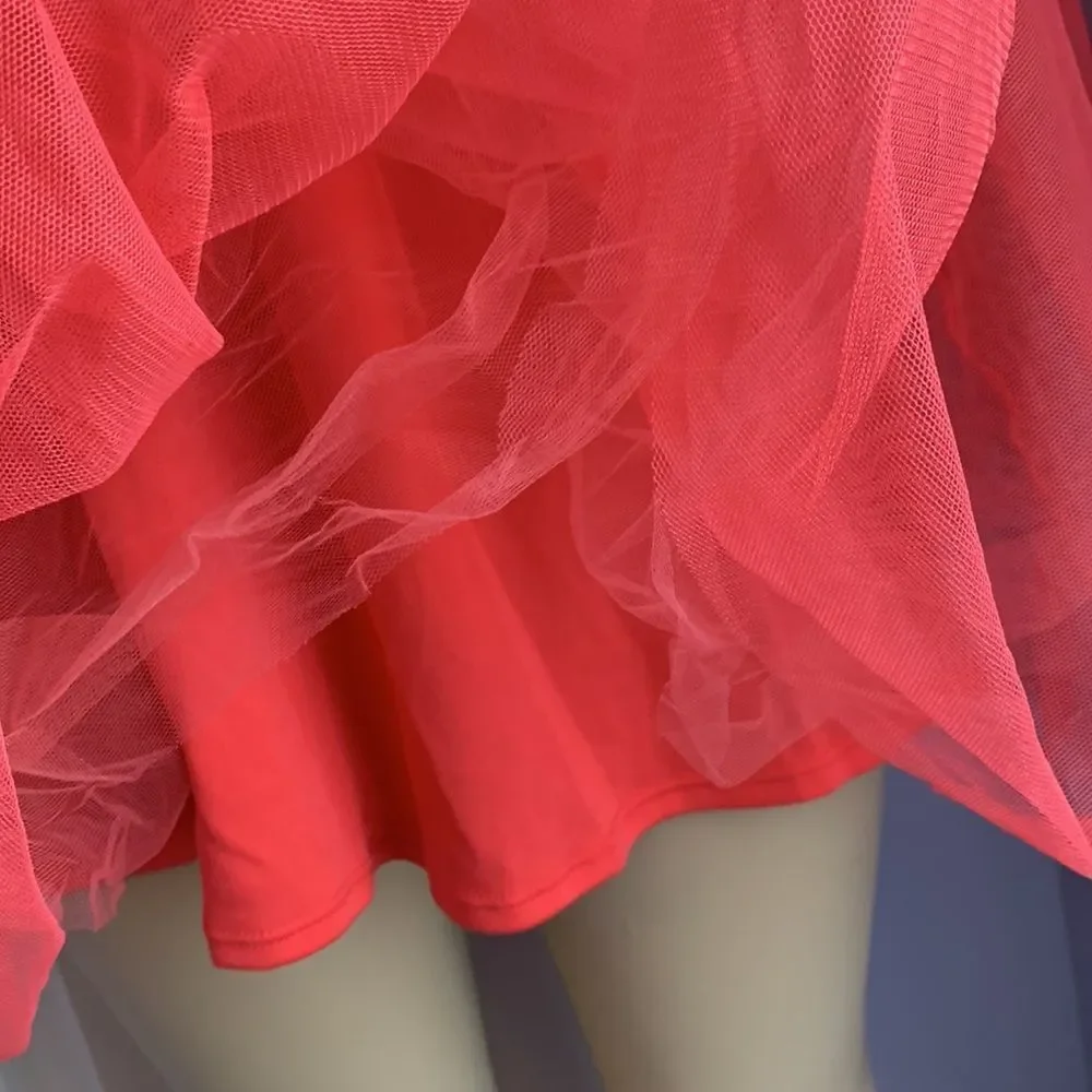 Disorderly Kids Girls Sleeveless Casual Formal Dressy Dress 14 Coral